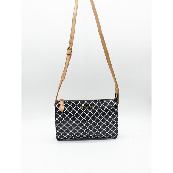 KENNETH COLE REACTION faux-leather women's crossbody bag - BLACK/WHITE - Picture 4 of 9